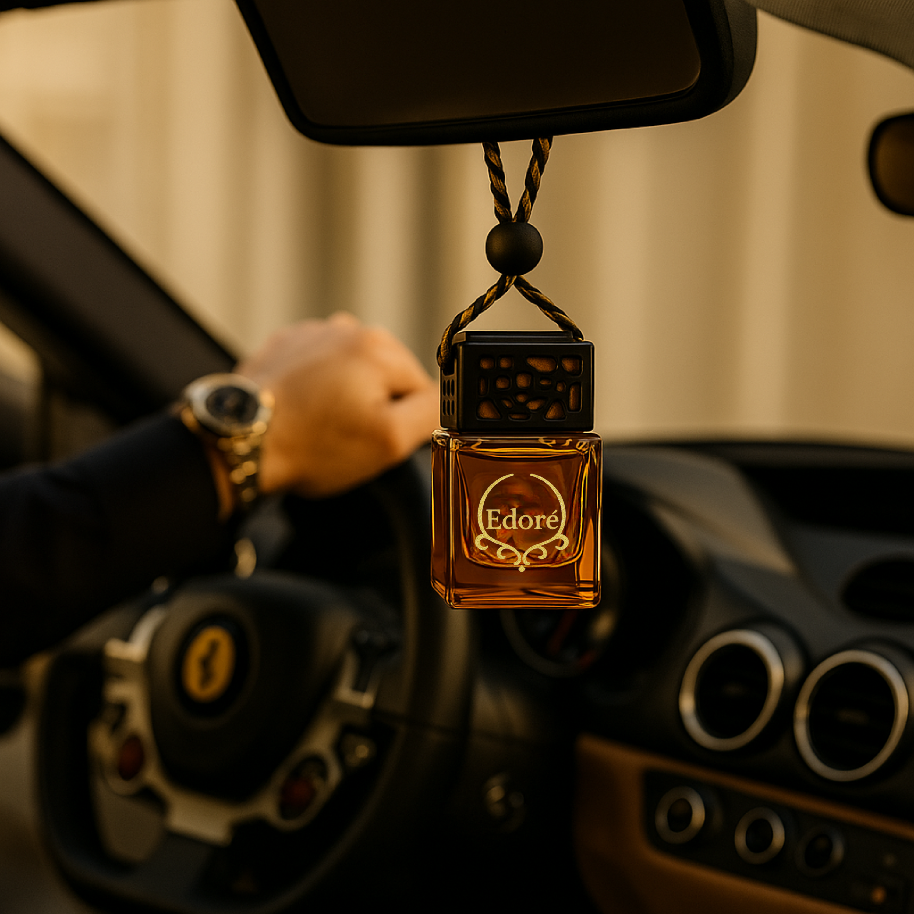Classic Hanging Car Perfume | Bronze