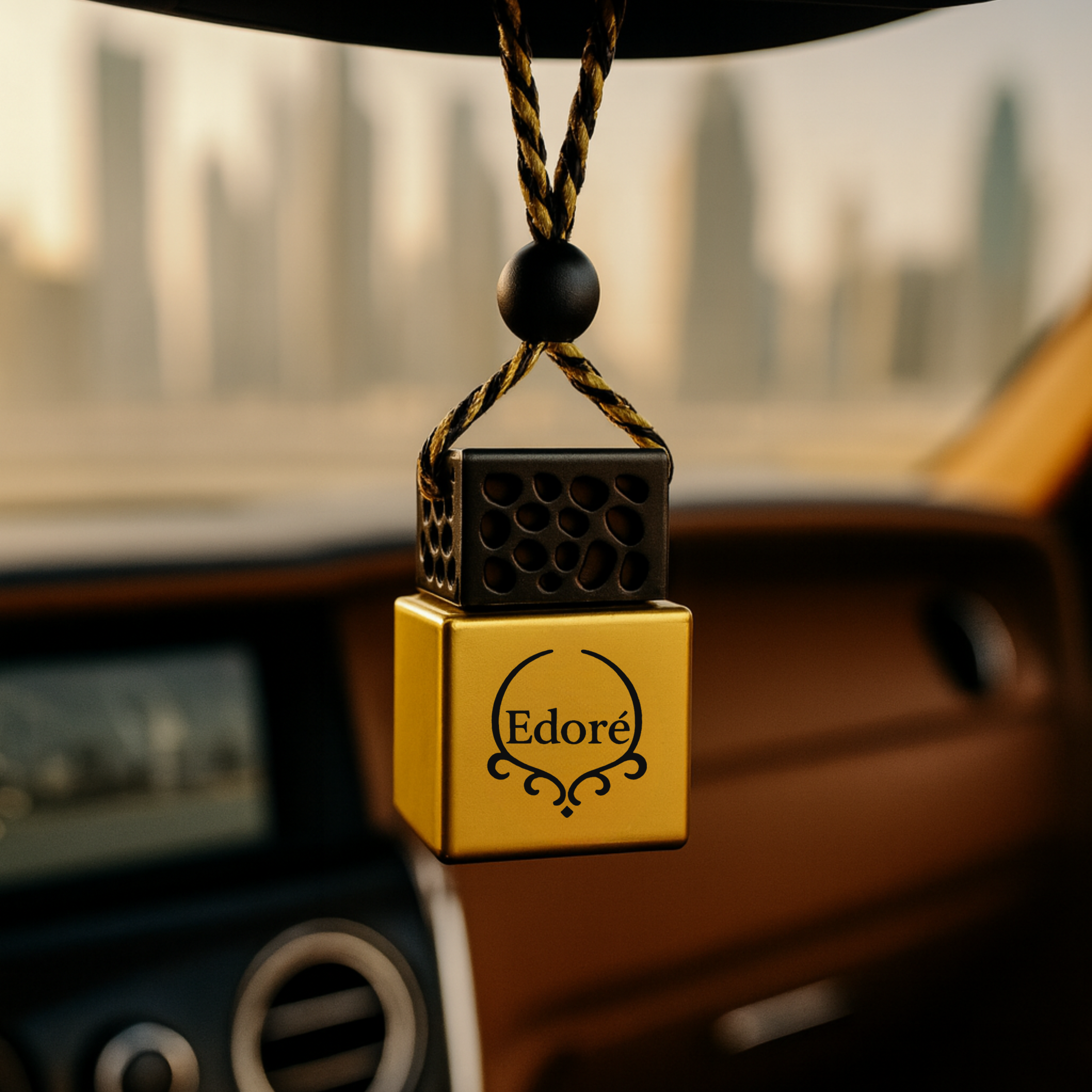 Premium Hanging Car Perfume | Gold