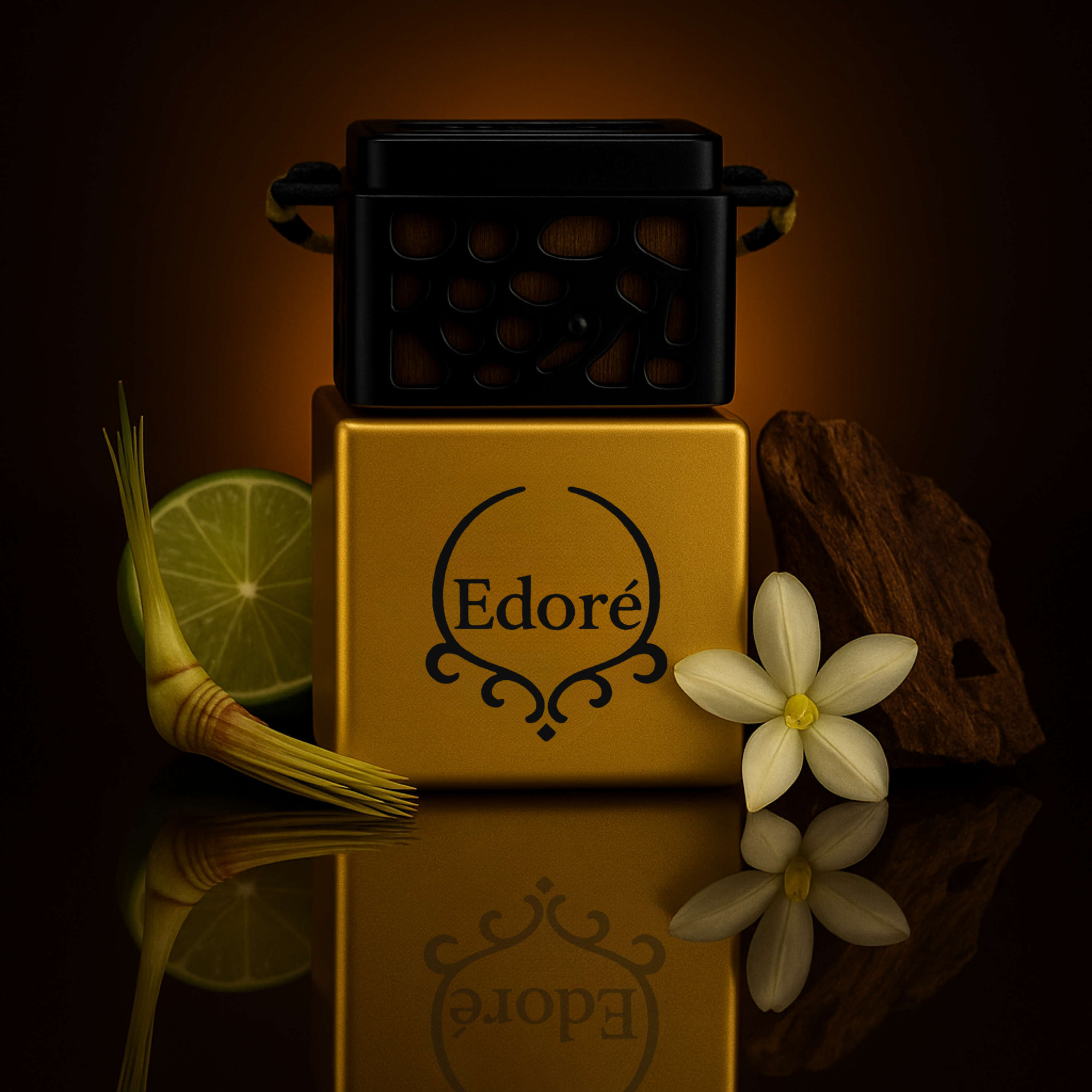 Premium Hanging Car Perfume | Gold