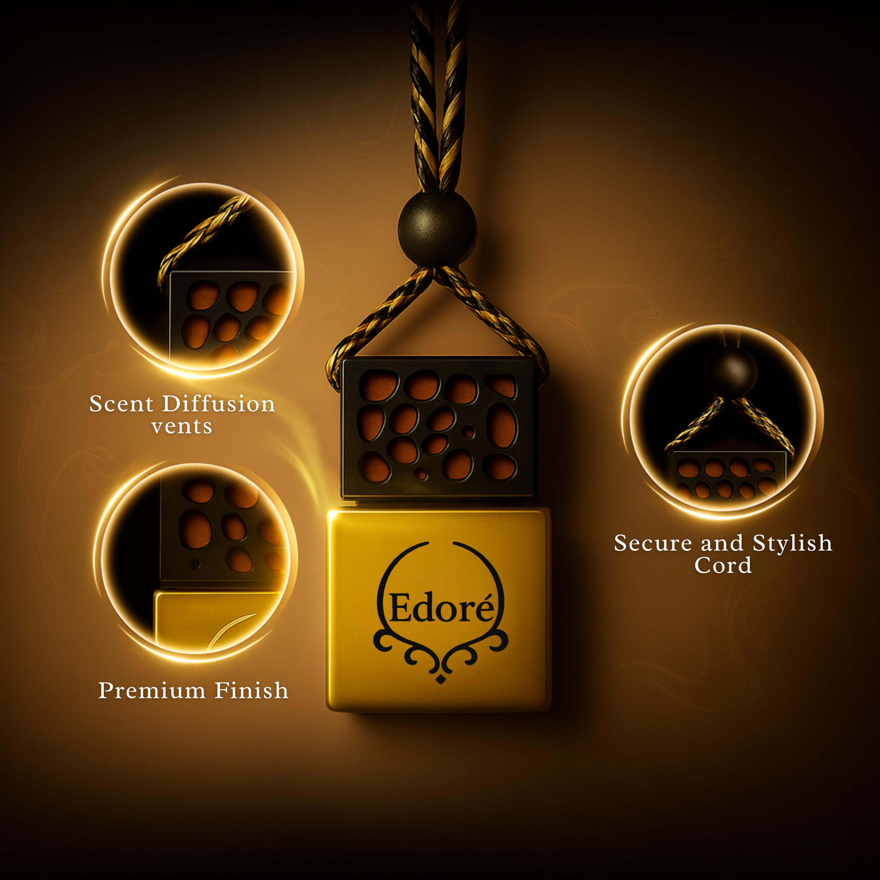 Premium AC Car Perfume | Black