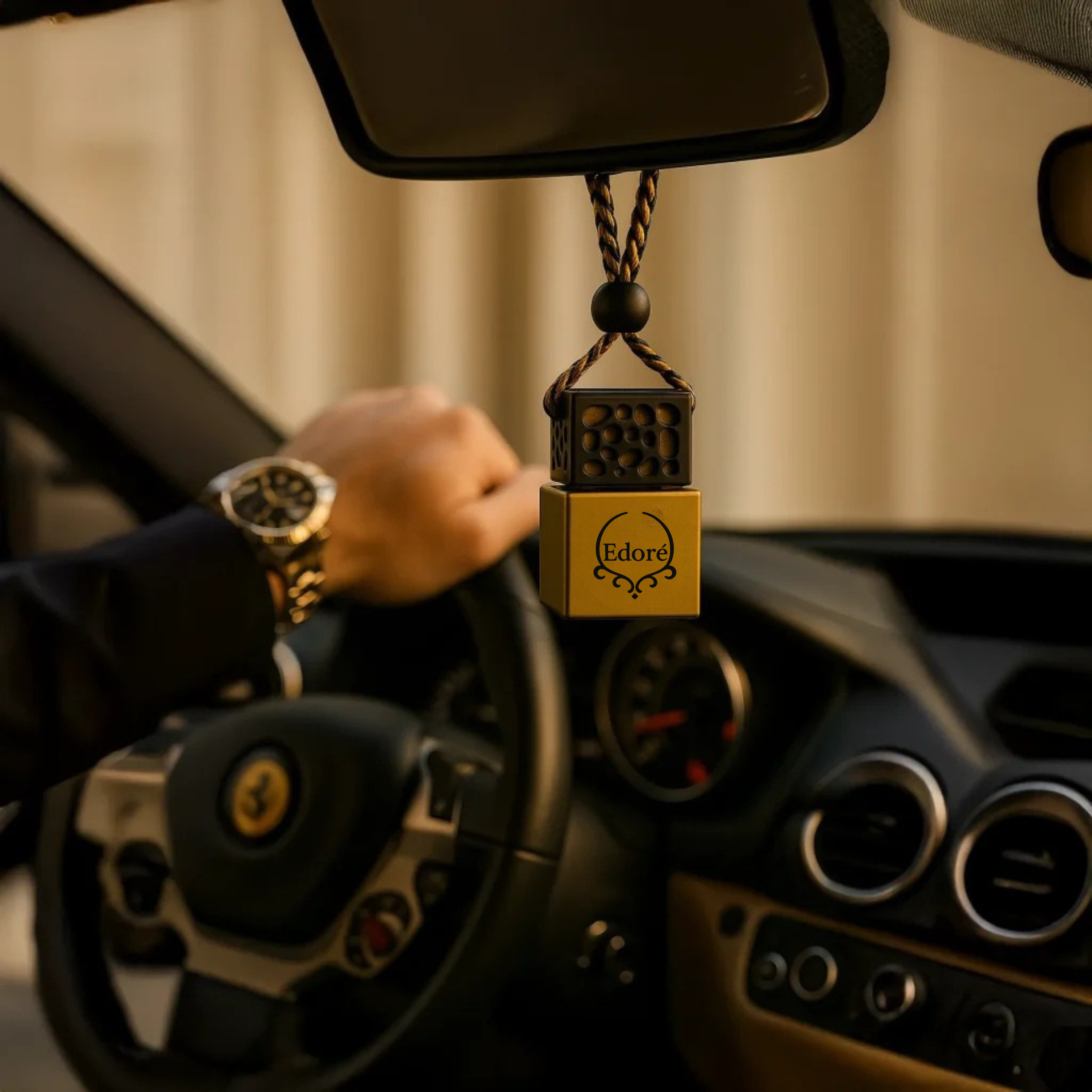 Premium Hanging Car Perfume | Gold